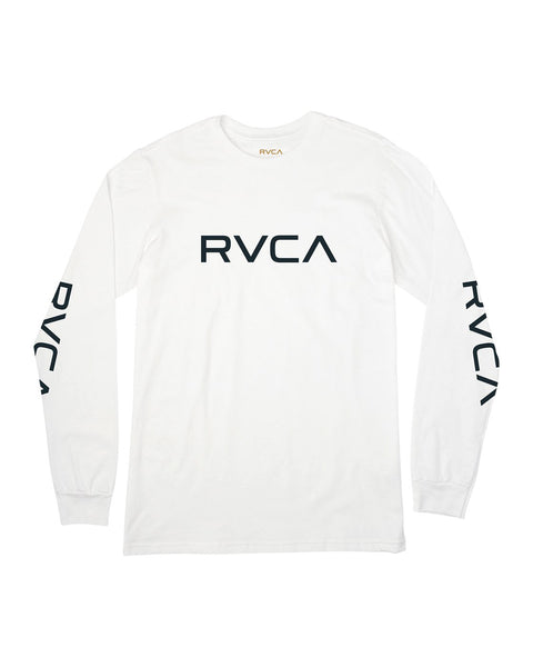BIG RVCA LONG SLEEVE T-SHIRT BIG RVCA LS - white