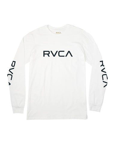 BIG RVCA LONG SLEEVE T-SHIRT BIG RVCA LS - white