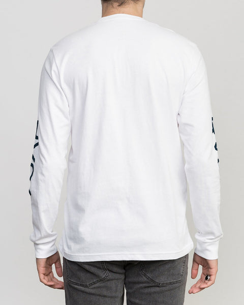BIG RVCA LONG SLEEVE T-SHIRT BIG RVCA LS - white