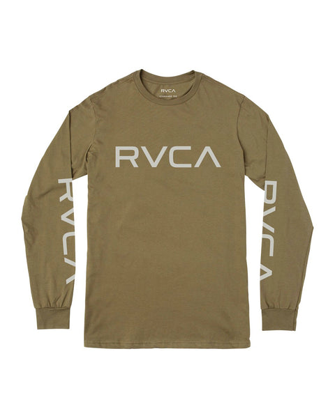 BIG RVCA LONG SLEEVE T-SHIRT BIG RVCA LS - cadet green