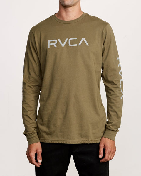 BIG RVCA LONG SLEEVE T-SHIRT BIG RVCA LS - cadet green