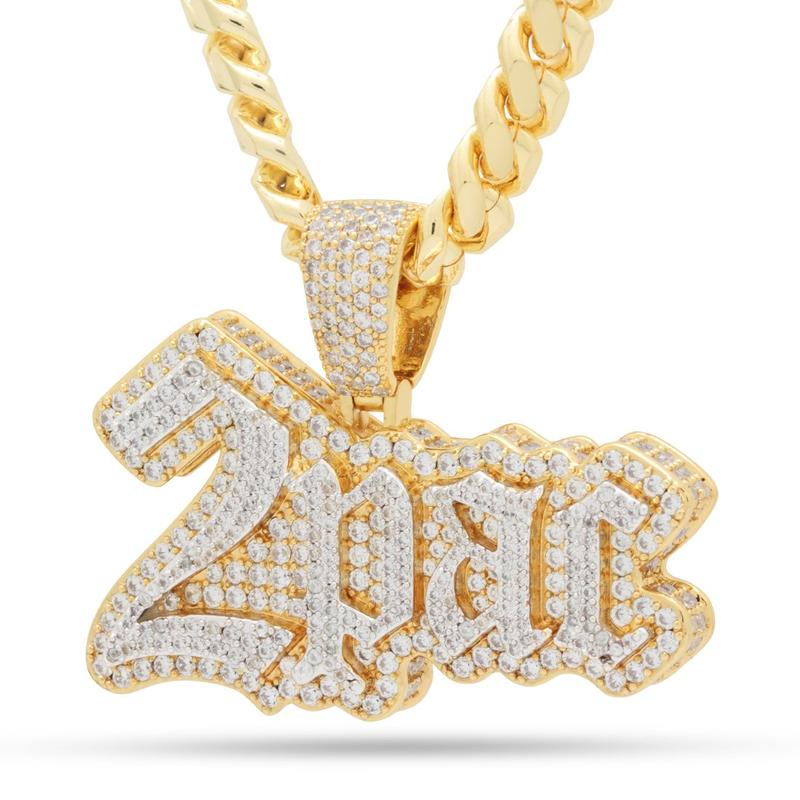 2PAC X KING ICE - 2PAC LOGO NECKLACE