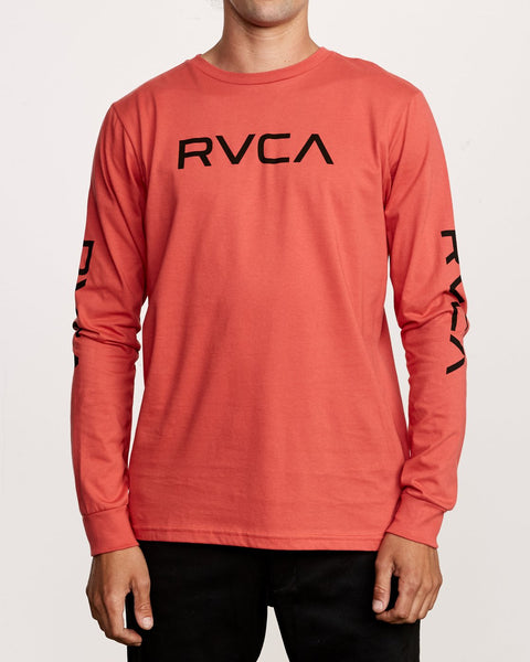 BIG RVCA LONG SLEEVE T-SHIRT BIG RVCA LS - baked apple