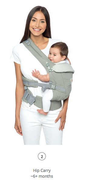 Adapt Baby Carrier: Cool Air Mesh - Pearl Grey