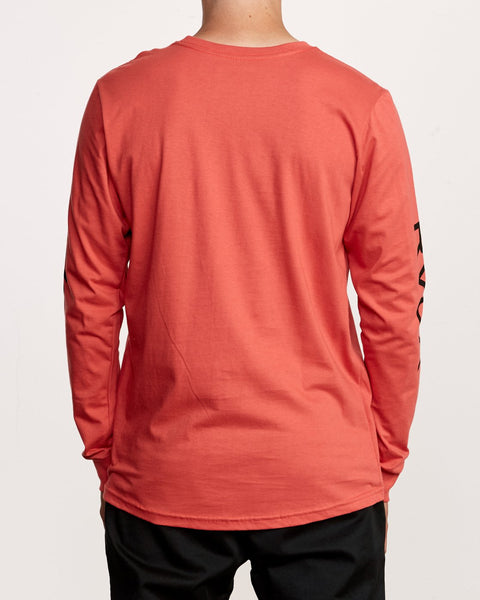 BIG RVCA LONG SLEEVE T-SHIRT BIG RVCA LS - baked apple