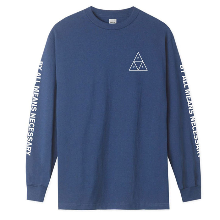 ESSENTIALS TT L/S TEE INSIGNIA BLUE