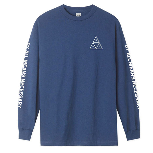ESSENTIALS TT L/S TEE INSIGNIA BLUE