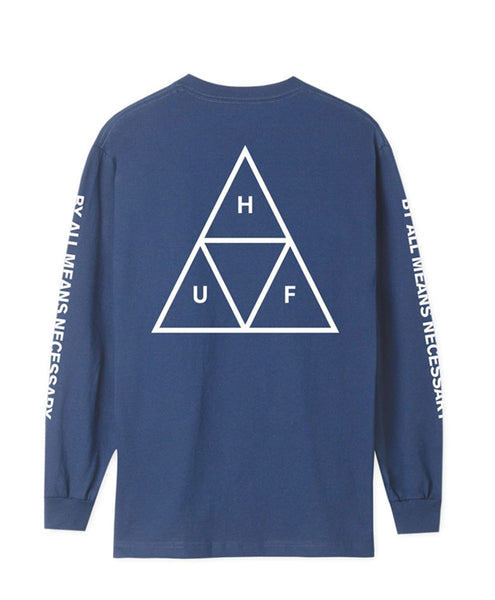 ESSENTIALS TT L/S TEE INSIGNIA BLUE