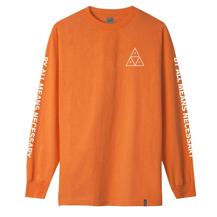 ESSENTIALS TT L/S TEE RUSSET ORANGE