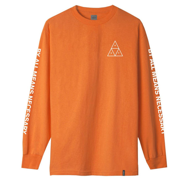 ESSENTIALS TT L/S TEE RUSSET ORANGE