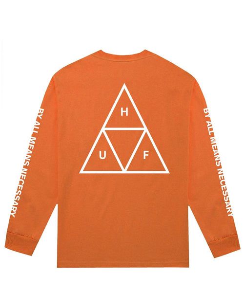 ESSENTIALS TT L/S TEE RUSSET ORANGE