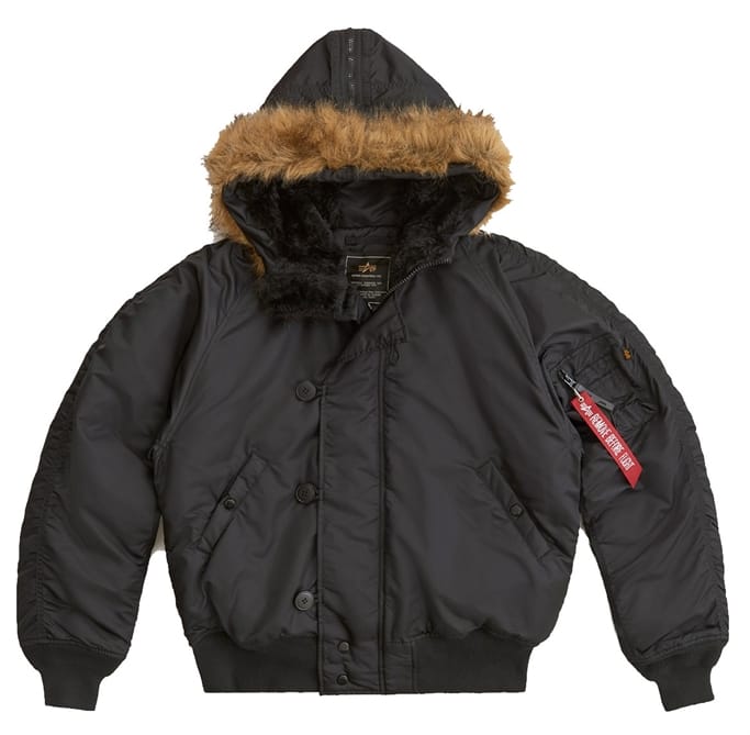 Alpha N-2B Short Waist Parka BLACK