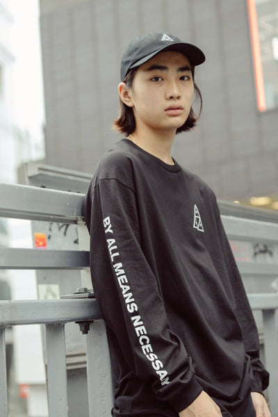 ESSENTIALS TT L/S TEE	Black