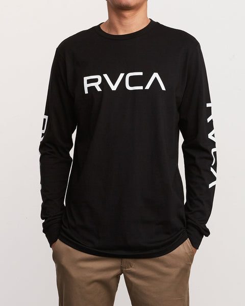 BIG RVCA LONG SLEEVE T-SHIRT BIG RVCA LS - black