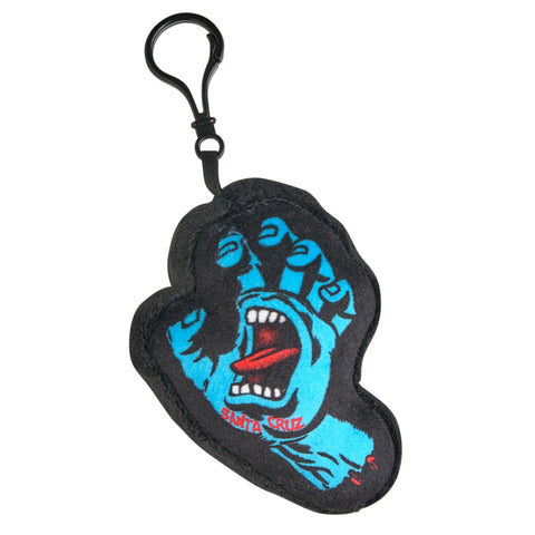 Screaming Hand Plush Key Chain Blac