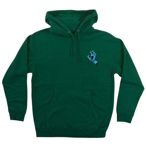 7 Screaming Hand P/O Hooded Heavyweight Sweatshirt Dark Green