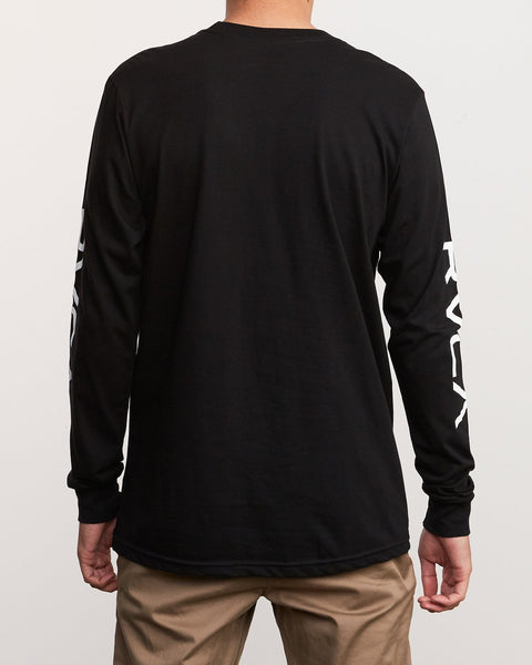 BIG RVCA LONG SLEEVE T-SHIRT BIG RVCA LS - black