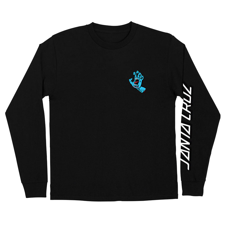 Screaming Hand L/S Regular T-Shirt Black