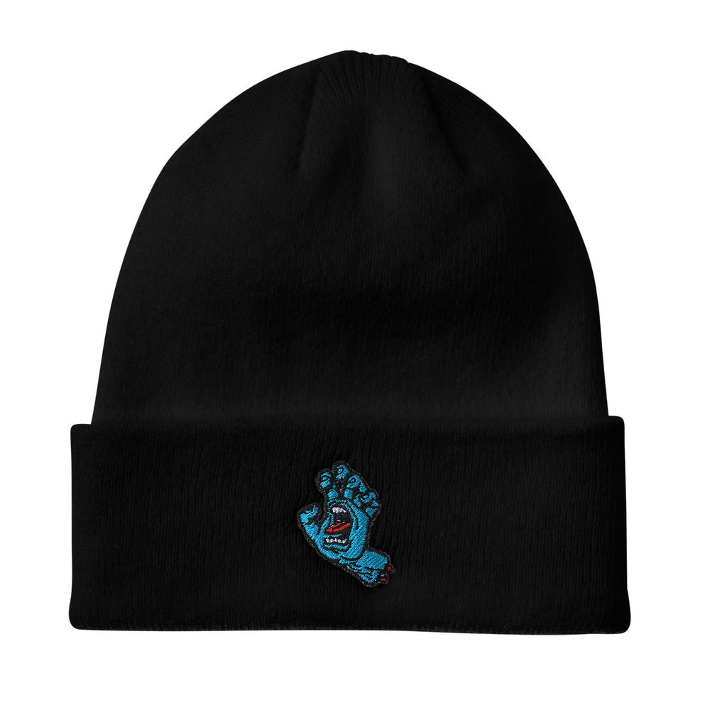 Screaming Hand Beanie Long Shoreman Hat Black