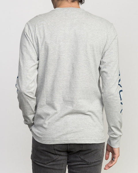 BIG RVCA LONG SLEEVE T-SHIRT BIG RVCA LS - grey noise