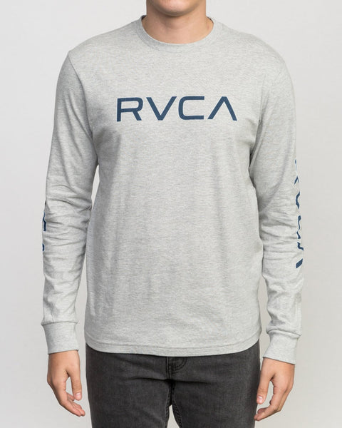 BIG RVCA LONG SLEEVE T-SHIRT BIG RVCA LS - grey noise