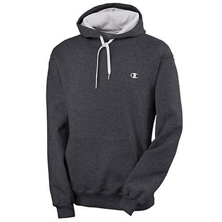 ECO FLEECE PULLOVER HOODIE SWEATSHIRT GRANITE HEATHER