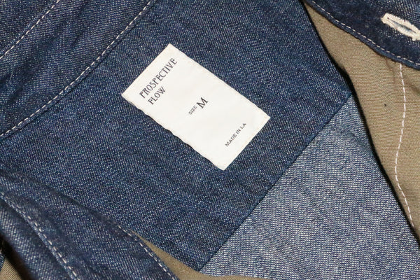 Color Block Denim Cotton Shirt