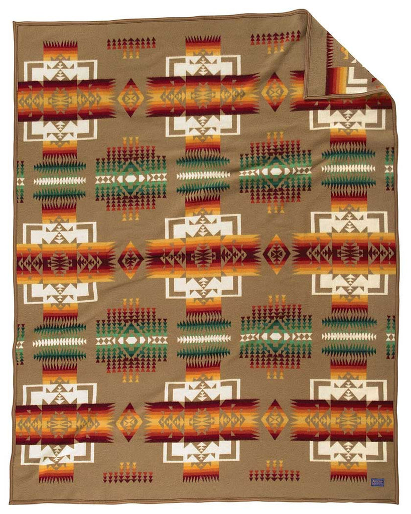 Chief Joseph Crib Blanket Khaki