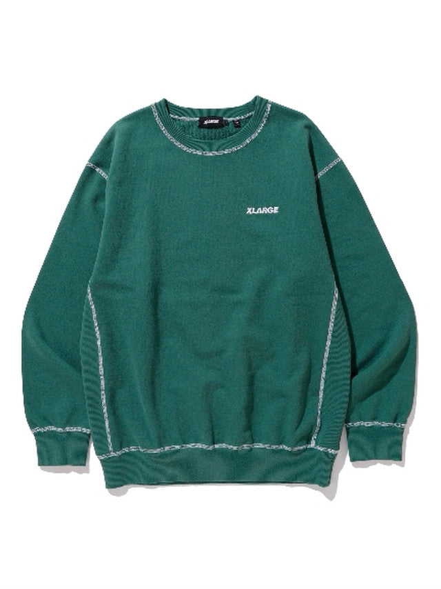 STITCH CREWNECK SWEAT GREEN