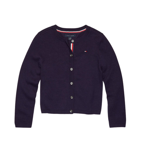 TH KIDS SOLID CARDIGAN - Evening Blue