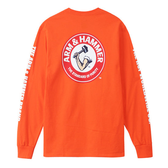ARM & HAMMER GOLD SEAL L/S TEE 	ORANGE