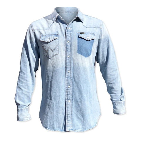 27MWSRB Western Work Shirt - Rip Away Bleach