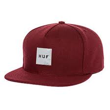 The Reflective Box Logo Snapback Hat in Wine
