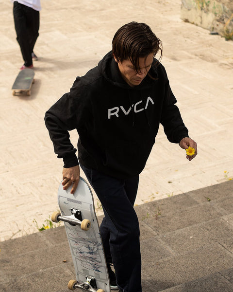 BIG RVCA HOODIE M602VRBR - Black