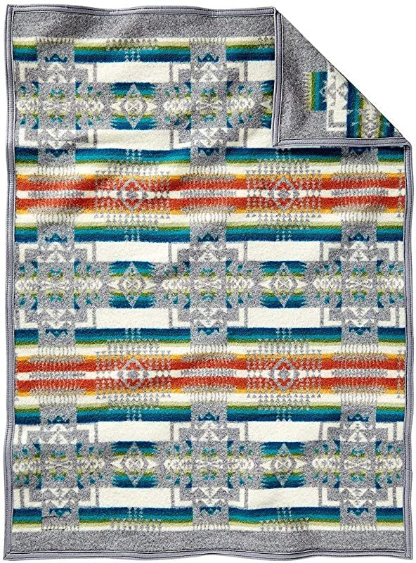 Chief Joseph Crib Blanket Grey