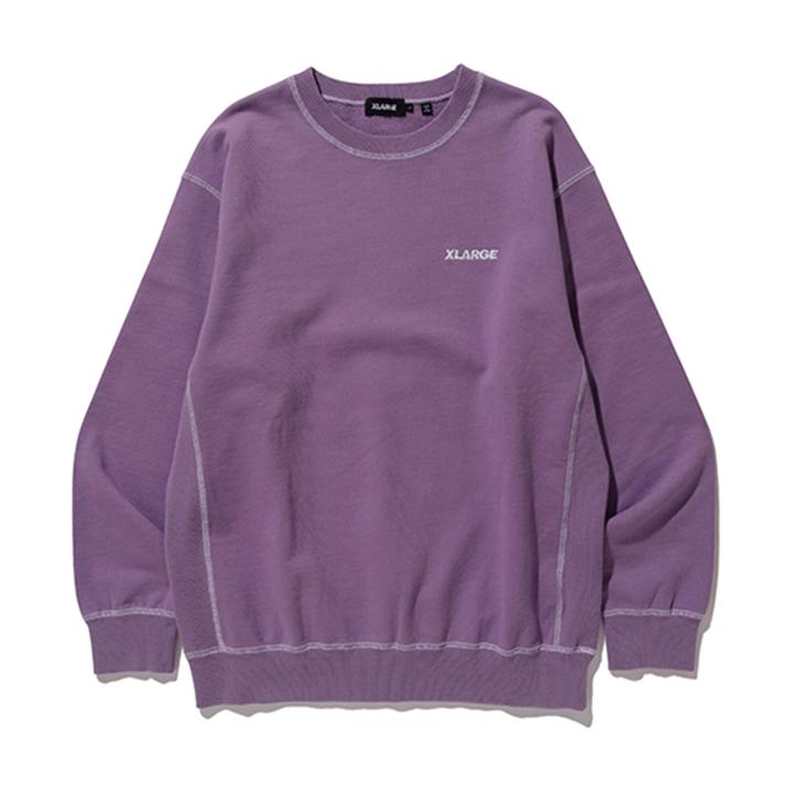 STITCH CREWNECK SWEAT PURPLE