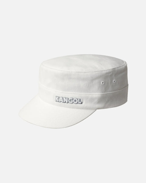 9720BC / Cotton Twill Army Cap - WHITE