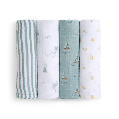 ASWO40009	Organic Swaddles	Sailing Seas