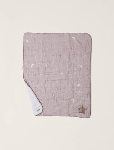 Organic Cotton Double Cloth Starry Night Toddler Quilt