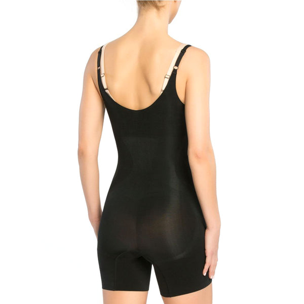 OnCore Open-Bust Mid-Thigh Bodysuit - Black