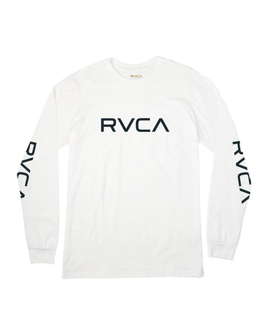 BIG RVCA LONG SLEEVE T-SHIRT BIG RVCA LS - white