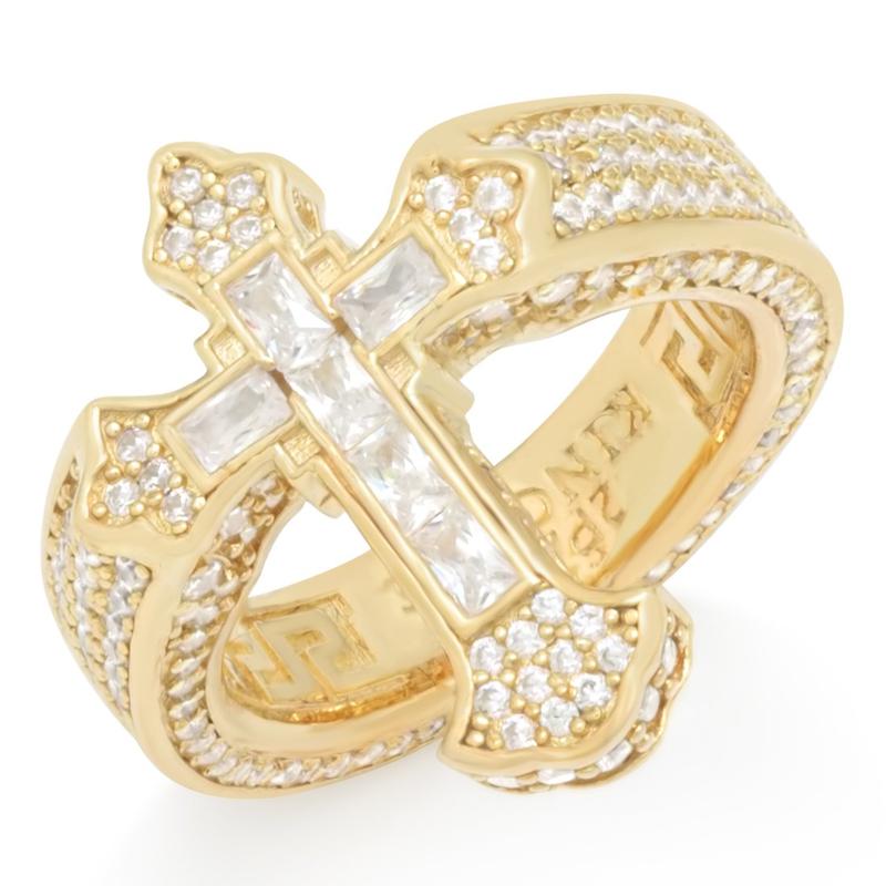 2PAC X KING ICE - FLUER DE LIS CROSS RING – FORESTA LA
