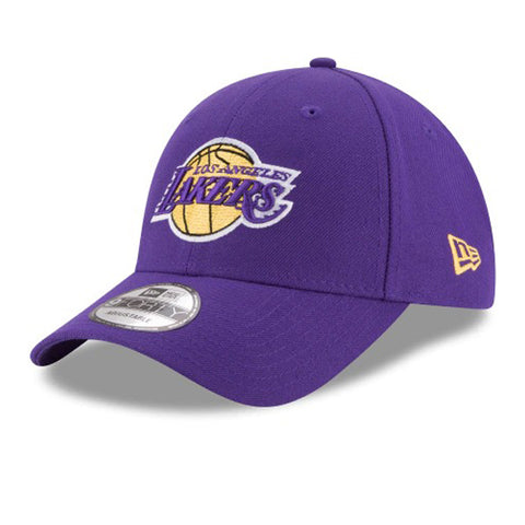 Men's Los Angeles Lakers New Era Black 9FORTY Adjustable Hat