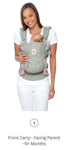 Omni 360 Baby Carrier All-In-One: Cool Air Mesh - Pearl Grey