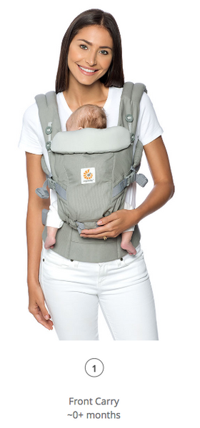 Adapt Baby Carrier: Pearl Grey