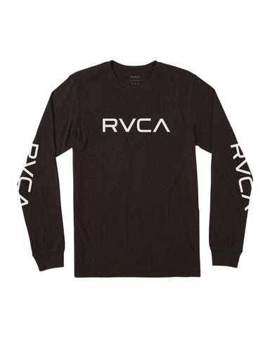 BIG RVCA LONG SLEEVE T-SHIRT BIG RVCA LS - black