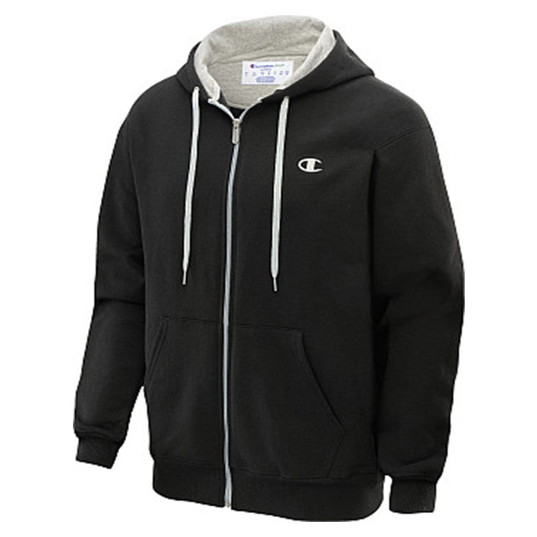 CHAMPION Men's Eco Fleece Full-Zip Hoodie Black – FORESTA LA