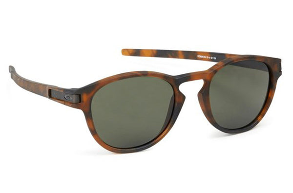 Oakley Latc Round Sunglasses Matte Brown Tortoise