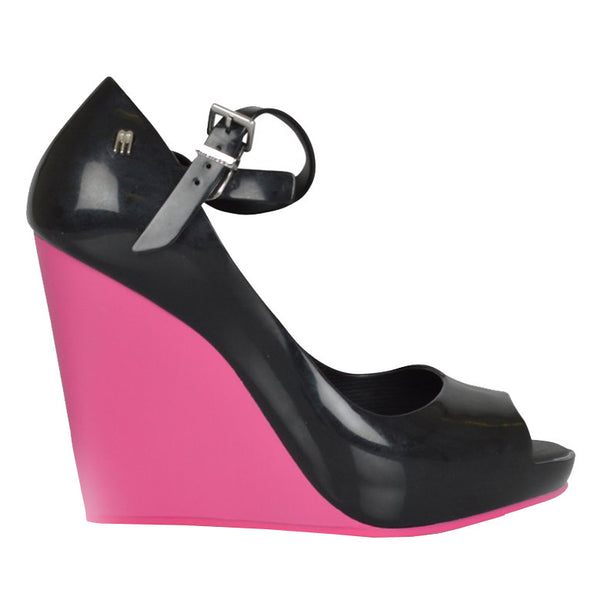 Melissa Taupe Prism Women's Color Block Wedge Shoes