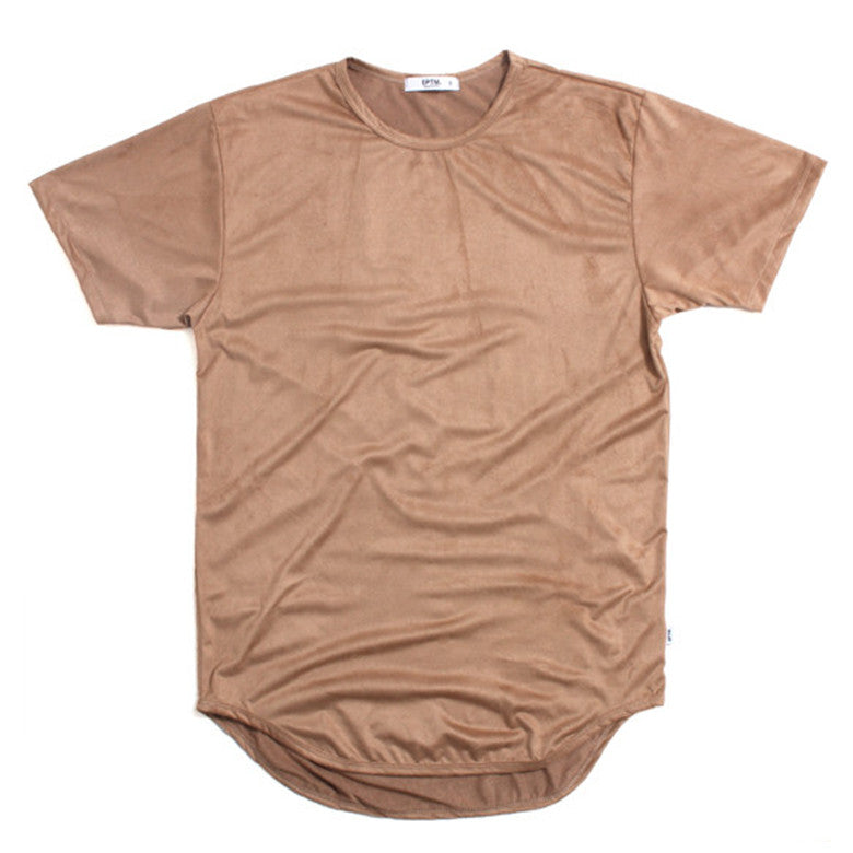 Suede Original Long T-Shirt Camel Sand